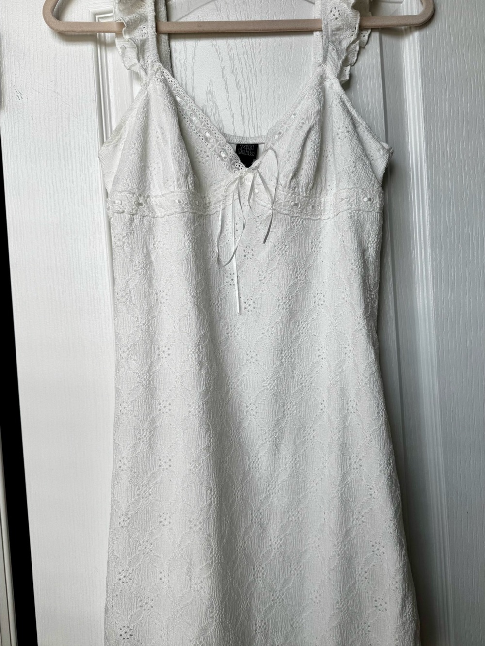 wild fable White Eyelet Mini Dress NWT